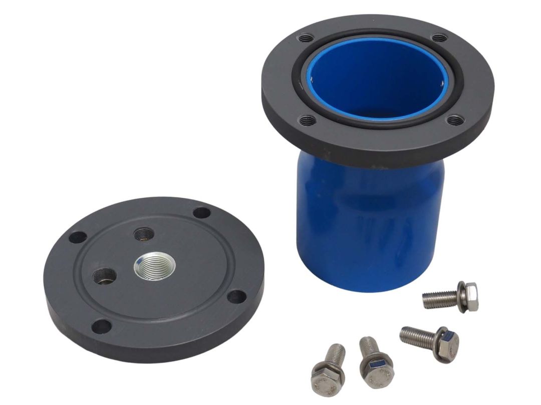Brunnenkopf DN 115 - mit 1 - 1 1/4 - 1 1/2 - 2 Zoll Durchgang Muffe verzinkt - Edelstahl