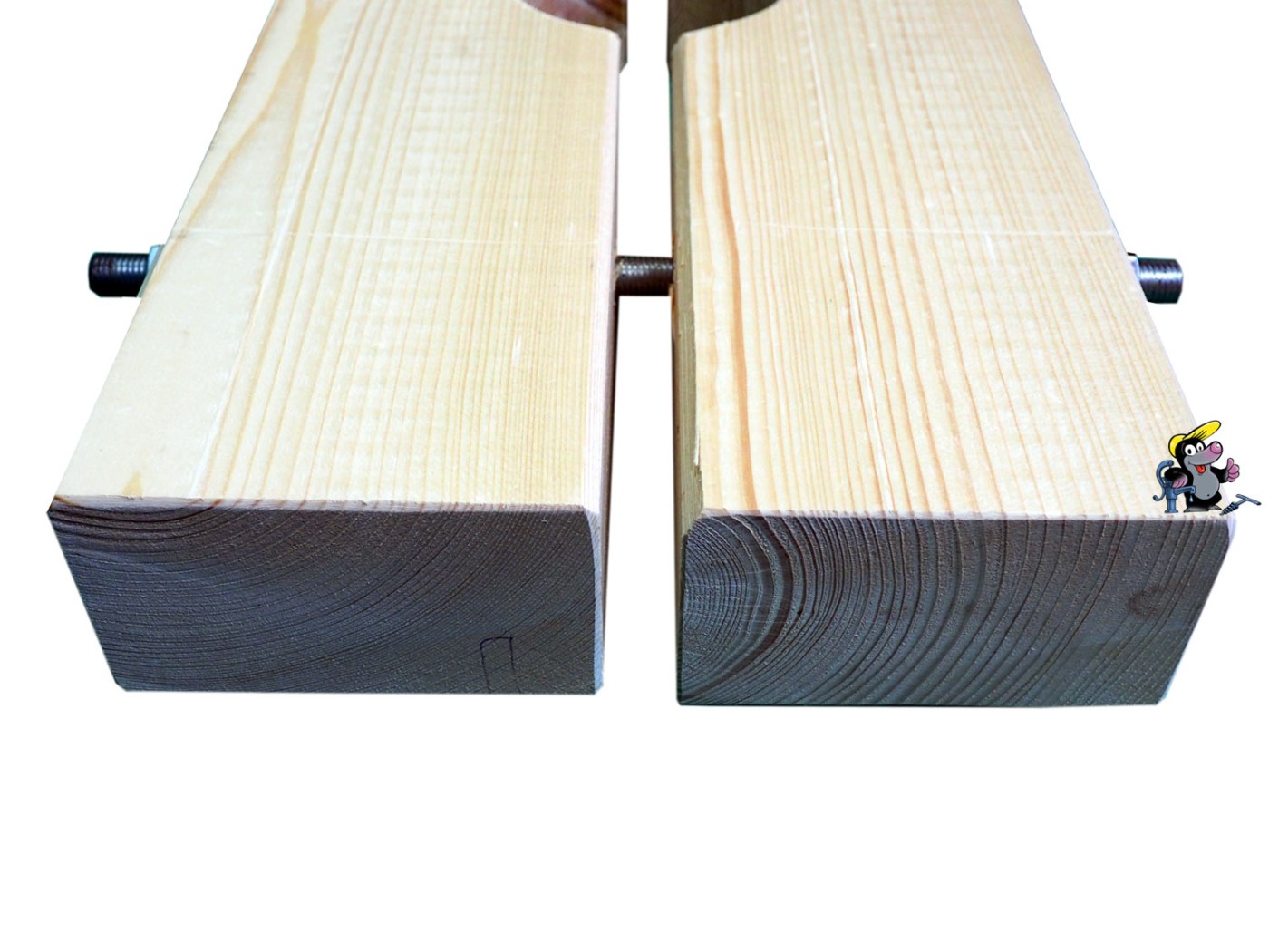 Holzzange die Groe fr DN 200 Brunnenrohr AD=225mm
