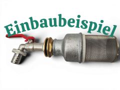Wasserfilter f�r Regentonne Edelstahl - Schutz vor Verstopfung des Wasserhahn
