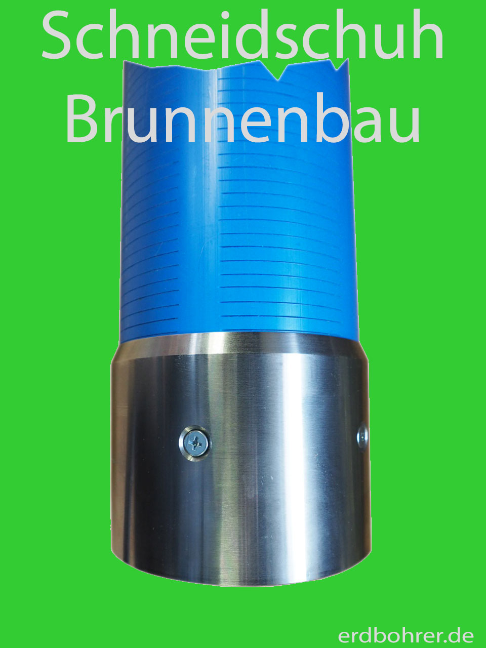 Schneidschuh DN115 Brunnenrohr und Brunnenfilter Schutz